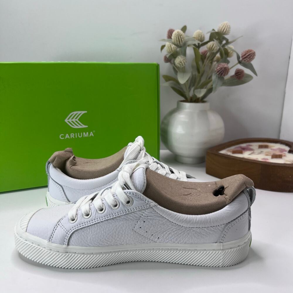 Cariuma OCA Low Casual Leather Sneaker White Women's 8M NWB - Picture 7 of 10